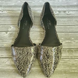 Lord & Taylor "Addnes" Leather D'Orsay Flats Size 6 NWOT